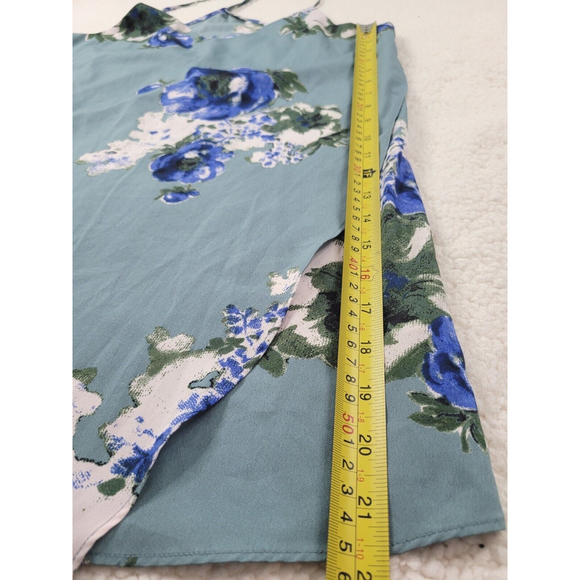 [89] Intimately by Free People Trapeze Blue Floral Sleeveless Mini Dress-Size S - Picture 3 of 5